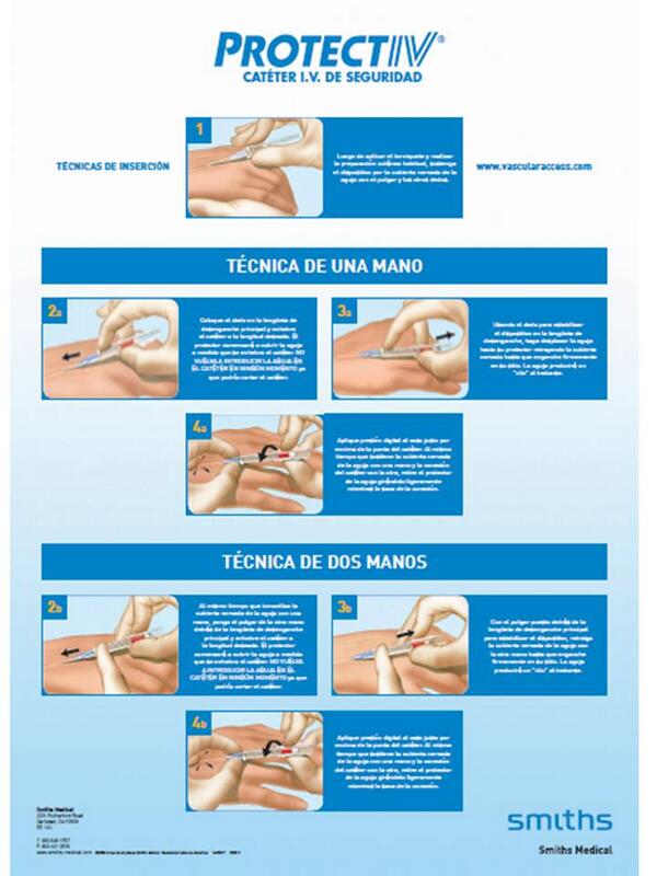 Importmed's tweet image. Técnicas de Inserción del Catéter Protectiv I.V. DE SEGURIDAD, Técnica de una y de dos manos para su información.