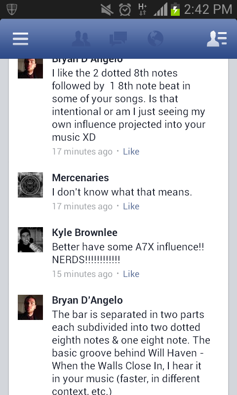 mercenarieslive's tweet photo. This guy knows more about our music than we do. http://t.co/5SEuLjPLU6