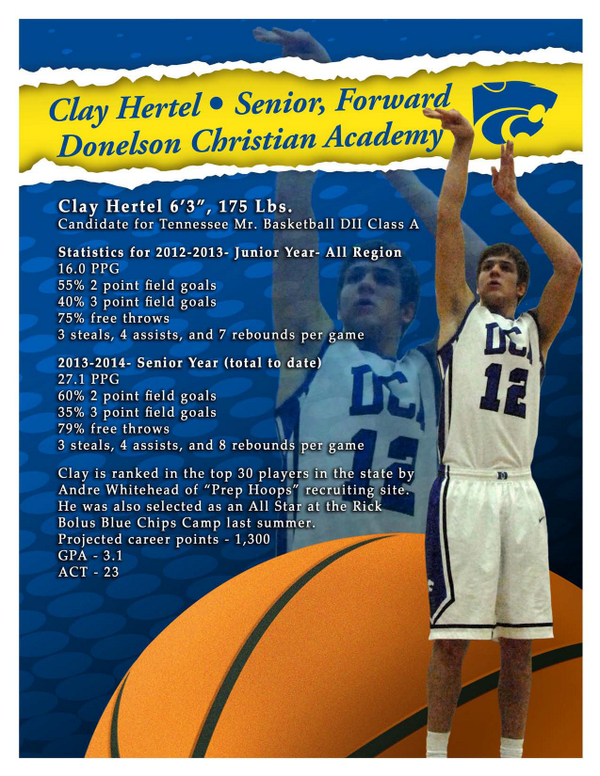 ClaysFanPage's tweet photo. Everybody check this out!! @ClayHertel12  for Mr. Basketball! @Tennessean @MaxPreps @TNGameTime @TNgametimesport http://t.co/wrRVQUhyqg