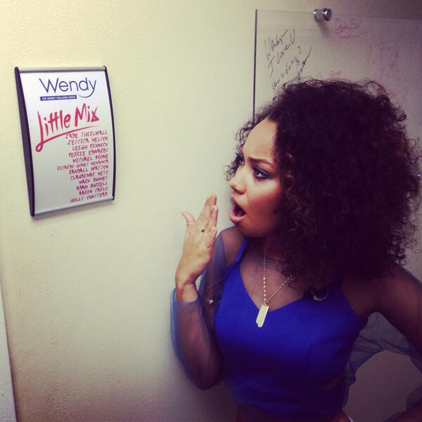 LittleMix's tweet photo. Little mix on @WendyWilliams show!!!???? Tune in mixers!!! :D leigh http://t.co/HlO5VIWBW6