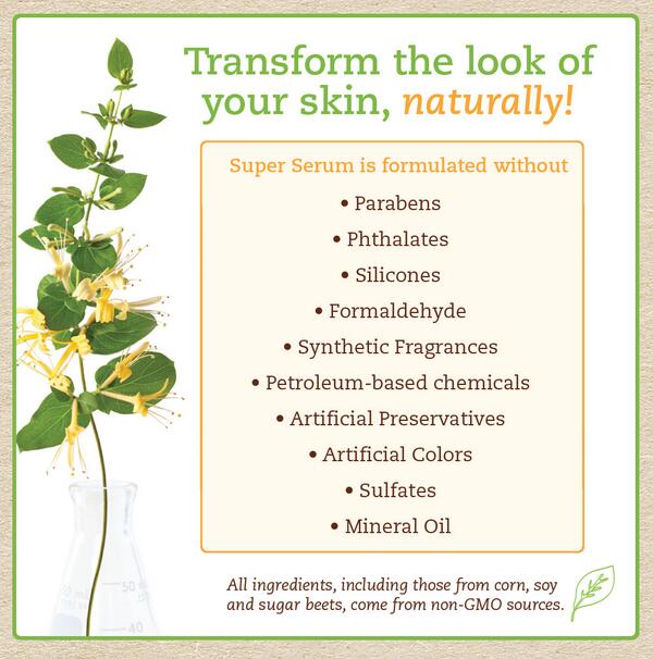 Parabens disrupt hormone function and you'll find them in many personal care products. But not in #SuperSerum.