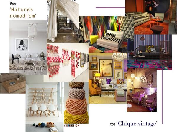 Van 'Natures nomadism' tot 'Chique vintage' de trends van 2014! Met dank aan <a href="/suzanneoosterom/">so!design</a> bit.ly/1b5cqiW