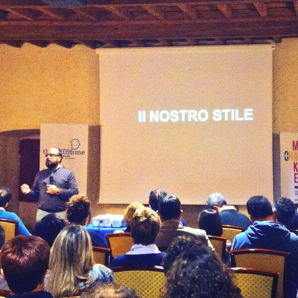 Logotel's tweet image. .@ilnikkio dà il via al racconto dei nostri progetti #logotel2014 #ThinkinTime #tantaroba