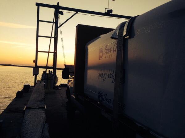 Sunrise delivery to Daufuskie Island SC via barge