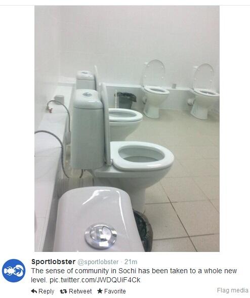 ProblemsSochi's tweet image. The sense of community in #Sochi has been taken to a whole new level.
#ProblemsSochi #Sochi2014 #Sochi