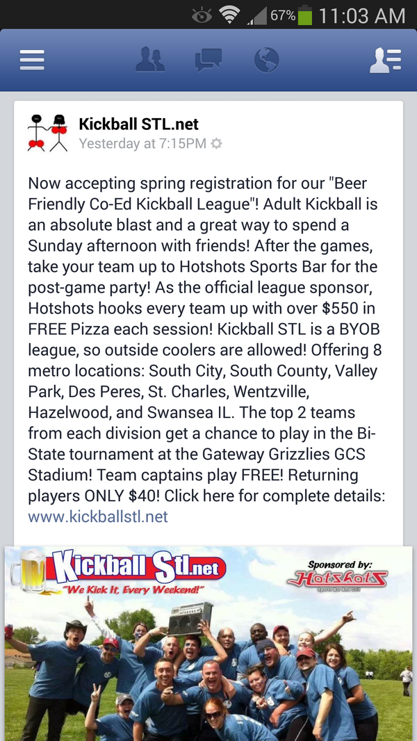 T_Hamm06's tweet photo. Forget softball. We should be in this http://t.co/9hXnTLWToj