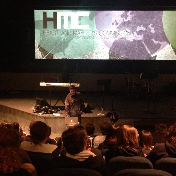 HeartlandMC's tweet photo. Derrek Sullivan bringing the word at HMC chapel. @D1NONLY  #heartlandpages #hmc14 http://t.co/lffTaDpwRV