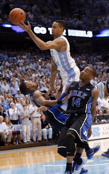espn's tweet photo. The Tobacco Road Rivalry belongs to the Tar Heels tonight.

Unranked UNC takes down No. 5 Duke. http://t.co/c21WimQbOY
