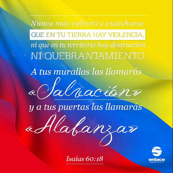 #DIOS nunca deja de amarnos... #VenezuelaPaz #EnlacePorVenezuela