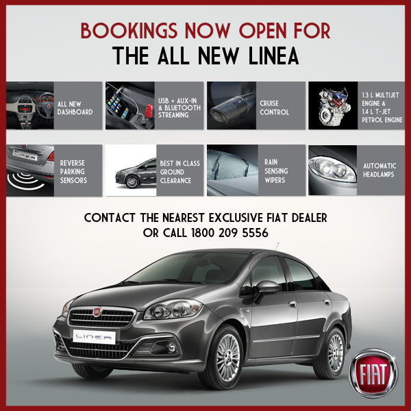 2014 All-new Fiat Linea bookings open 2014 All-new Fiat Linea bookings open