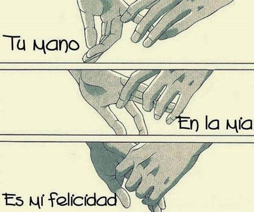 FraseSimple's tweet photo. Tu mano en la mía... http://t.co/MSHx2rNbbP