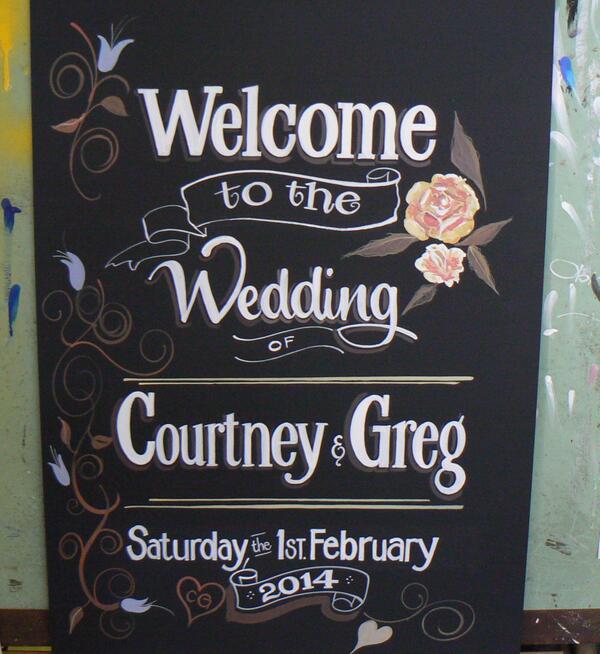 MenuartTaylor's tweet image. @qldbrides wedding signs shipped to your door