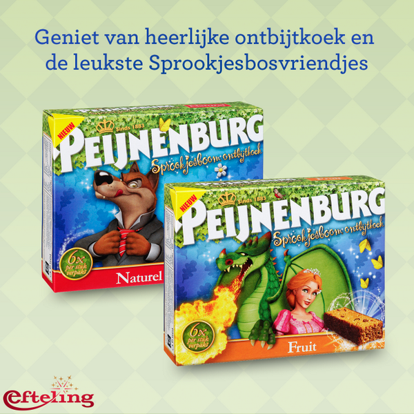 Nieuw! Peijnenburg Sprookjesboom ontbijtkoek.

Leuk voor de kleintjes, maar ook voor jou?