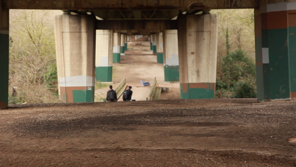 Little preview of our video of Monday's test shoot with #Profoto B1s under the M4 in #Brentford