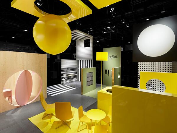 Wir haben für #serafini den Stand auf der #‎EuroShop entworfen - eine kleine, fröhliche Insel im Zentrum der Messe: