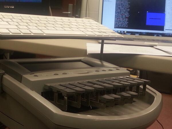 The best tool in my kit, my wireless keyboard.  I'm miserable without it! #courtreportingweek.
