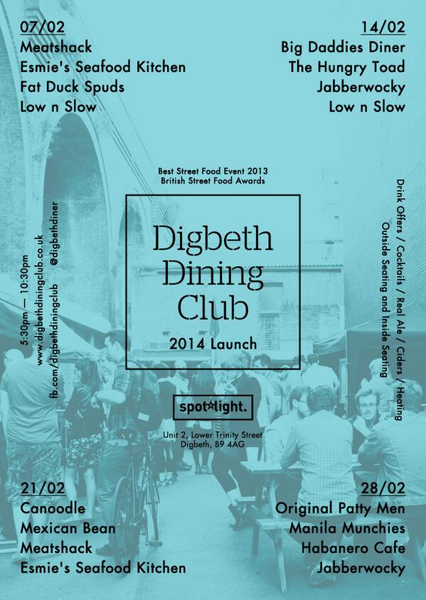 2 days left to RT our poster to be in with a chance of winning this Friday night! #digbeth #streetfood