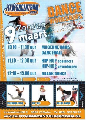 Schrijf je nu in voor de dance workshops op zondag 9 maart! Wees er snel bij want vol=vol!