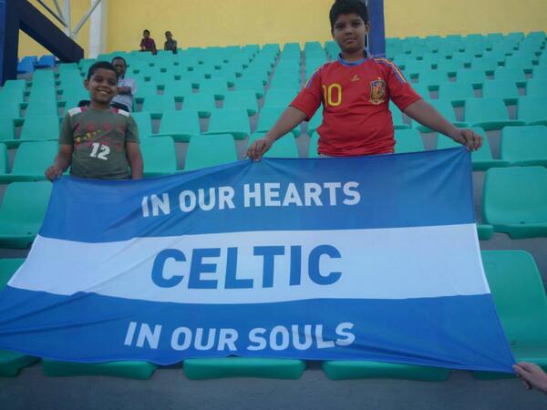StalyCelticFC's tweet image. @Football_Flags Flag at a Churchills Brothers game in Goa, India last week.