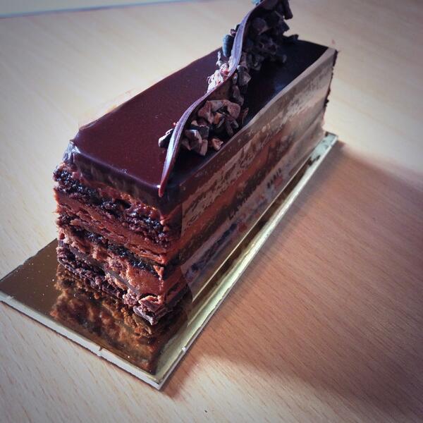 Treat from our chef. 10 brownie points! #chocolatedelice THANKS EDDIE!
