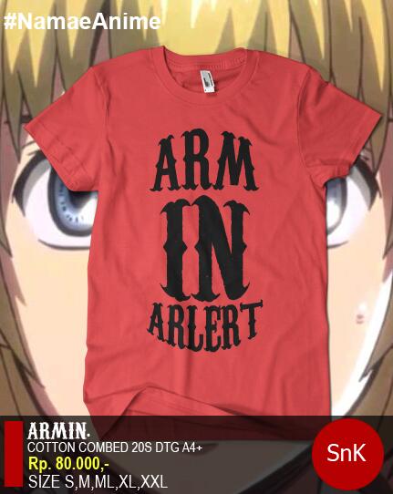 NamaeAnime's tweet photo. TS Armin Shingeki no Kyojin for order 0898346724 . #YukOrder https://t.co/6EC7JYrrvM