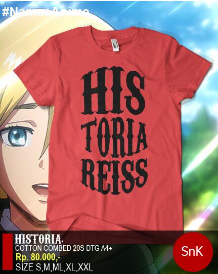 NamaeAnime's tweet photo. TS Historia Shingeki no Kyojin for order 0898346724 . #YukOrder https://t.co/60f9vCV6oA