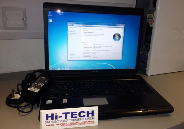 HiTechRepairs's tweet image. FOR SALE!! Toshiba Satellite L350 refurb laptop! 160gb HDD, 2GB ram, Intel Duo Core Cpu, Windows 7 - £160 Only!