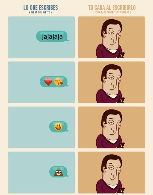 soycuriosoES's tweet photo. Este eres tú cuando escribes algo por Whatsapp: http://t.co/5wXjaLkRou
