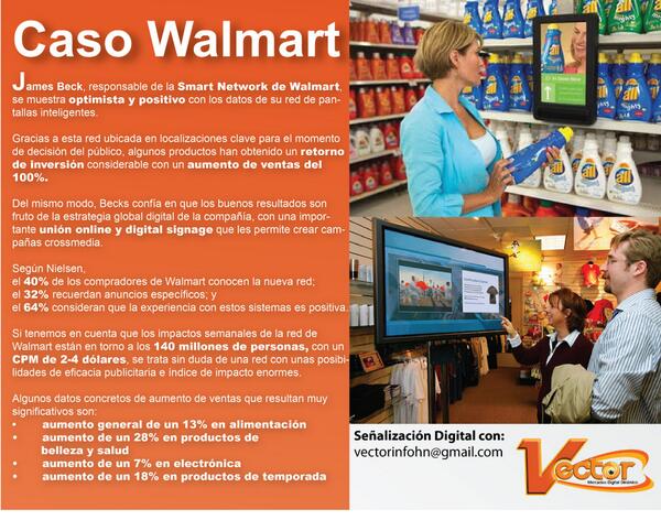 VectorHonduras's tweet image. Para este Miércoles 19 les dejamos nuestro Boletín Informativo con un caso de #DigitalSignage en #Walmart