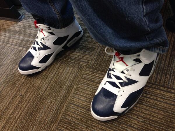 Ed, The Great One (@edthegr8one) on Twitter photo Olympic 6s at the office. It's casual Friday, everyday.
<a href="/ComplexSneakers/">Complex Sneakers</a>: What are you rocking on your feet today? Olympic 6s at the office. It's casual Friday, everyday.
<a href="/ComplexSneakers/">Complex Sneakers</a>: What are you rocking on your feet today?