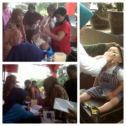 Pemberian Vitamin A / B dan Pembinaan Kader PosYandu Cempaka RW.07