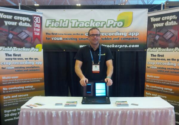 FarmAppsInc's tweet photo. Our man Don at booth 811 #OFVC2014 @ofvc1 @OFFMA stop in and say hello! http://t.co/sSpPRdBwAW