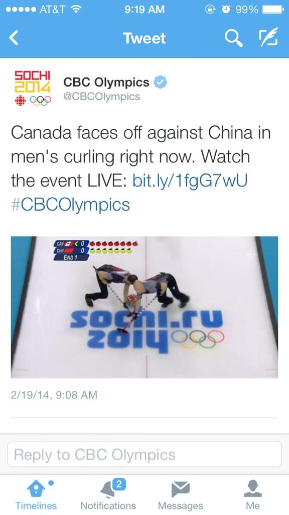 sajtaber's tweet photo. Everyone turn this on now. Probably most intense competition at the Olympics. http://t.co/egf74cthq3
