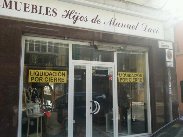 Patricia_Davo's tweet photo. Liquidación en muebles de calidad!todos al 50% hasta últimas existencias!en calle carreteria,muebles hijos de M.Davó http://t.co/QbtpGP8e8e