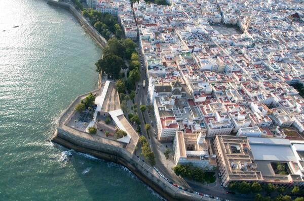 Vista aérea del Barrio del Mentidero. #Cadiz