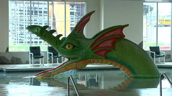 dellsweb's tweet image. Let the kids ride Serp N' Dippity, our huge sea serpent #waterslide, while you soak in our indoor #whirlpool + sauna.