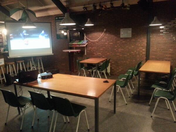 Alles staat klaar voor de informatie- en spelregelbijeenkomst voor alle spelers die uitkomen voor de senioren