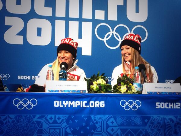 TeamCanada's tweet photo. .@BobsledKaillie says she will adamantly push for a women's four-man event at the Olympics. #WeAreWinter http://t.co/GyB38bdlwr