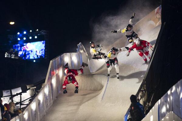 redbull's tweet photo. This weekend follow @redbullMSP for LIVE coverage from the ground at #CrashedIce in St. Paul! http://t.co/Ct4FVTJXut http://t.co/hiNxCLVMSq