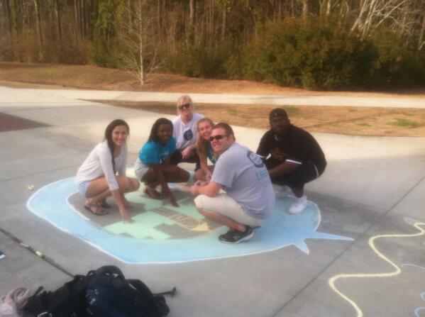 UNCWTealTV's tweet photo. #tealTV takes on the streets! #chancellors #uncwhc2014 http://t.co/fmzG8vz05b