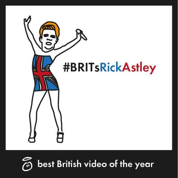 innocent's tweet photo. Iconic #Brits moment #BritsRickAstley http://t.co/taDqbuLcNh