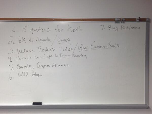 Today's agenda! #BackToBusiness