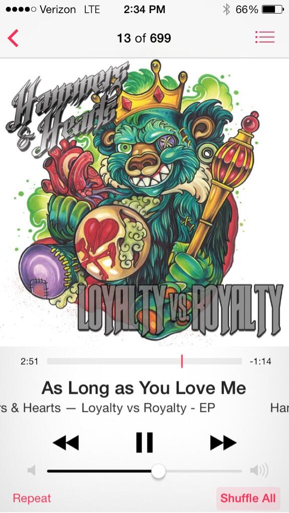 HandHMusic's tweet image. #LoyaltyvsRoyalty featuring our cover of as long as you love me! Grab it off #itunes! #hammersandhearts #justinbieber