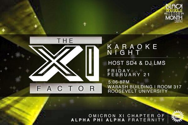 Join us <a href="/RooseveltU/">Roosevelt University</a> for karaoke night!!