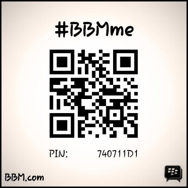 #BBMme PIN: 740711D1
pin.bbm.com/740711D1