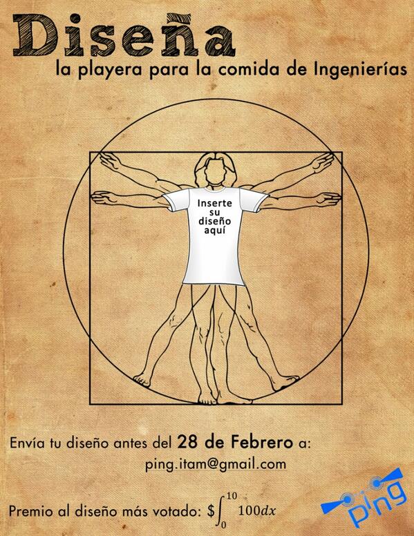 PingTele's tweet photo. Participa en el diseño de la playera para la comida de Ingenierías :) Fecha límite: 28 de Febrero http://t.co/IWG7NuJUS5