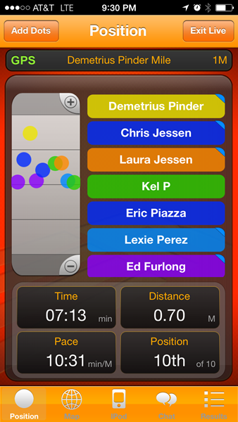 RunningClubApp's tweet image. Thanks again to Demetrius Pinder (@SameMeNewMotive) for running with us today!! You can still Re-Race him in the app!