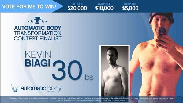 AutomaticBody76's tweet image. Please re tweet #kevinbiagi and @automaticbody for my chance to win 20k. I'm really excited.