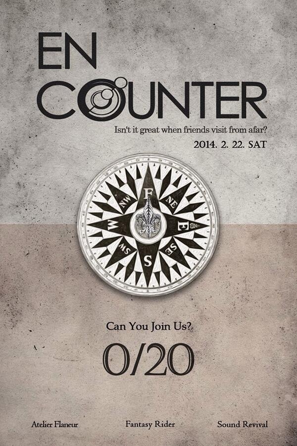 [플라뇌르] 2월의 파티 'Encounter 우연한 만남' 2월 22일(토) 오후 5시
내용은 페이스북 페이지 goo.gl/D5ga2F 에서 확인해주세요