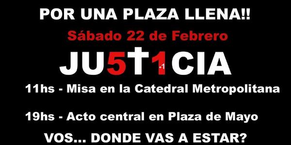 HambreCero's tweet photo. ¿Dónde vamos a estar el sábado? Pidiendo #Justicia por supuesto! #TragediaDeOnce http://t.co/NKlkseb8V6